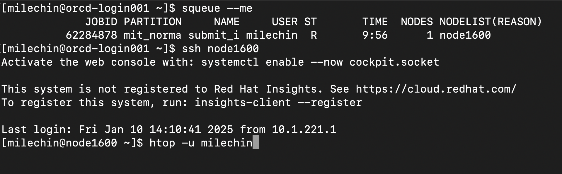 htop ssh